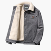 Veste en Corduroy pour Homme avec Doublure Sherpa et Fermeture Bouton