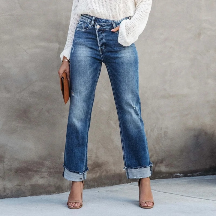 Pantalons en denim hauts et confortables pour femmes