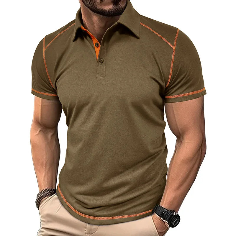 Polo pour hommes Tommy à bloc de couleur – Design classique et confort quotidien
