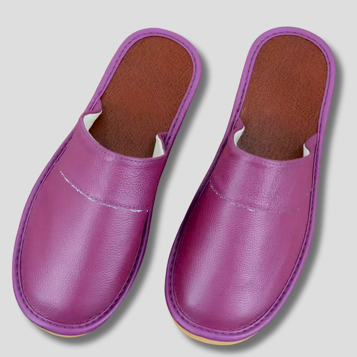 Pantoufles en cuir pour hommes