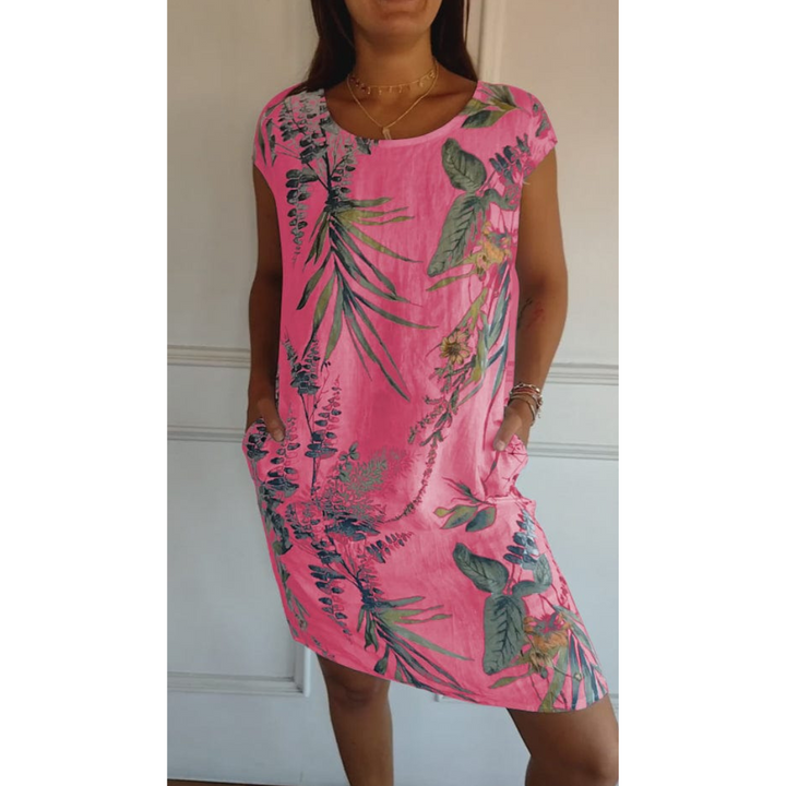 Robe Confortable Col Rond