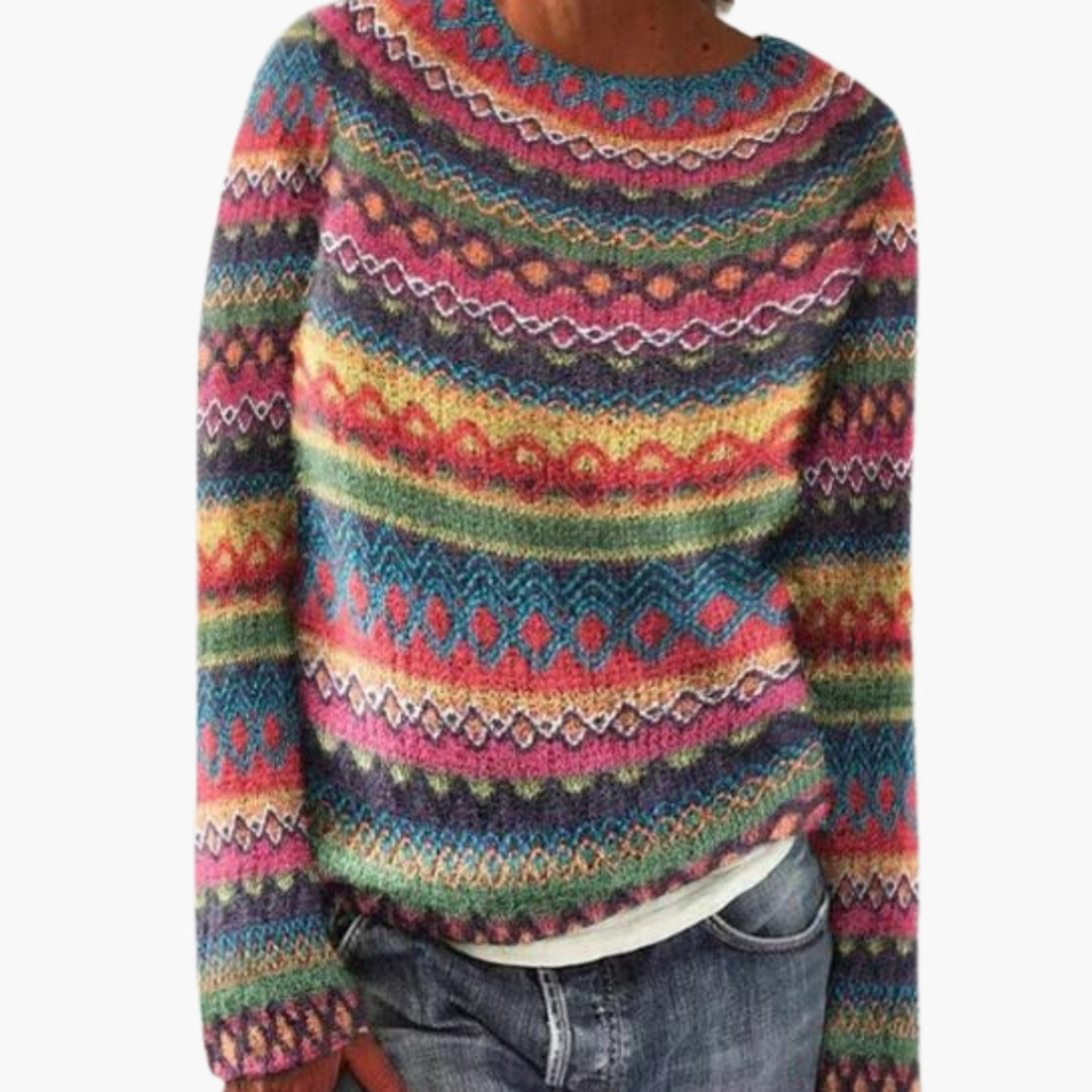 Pull en maille femme col rond