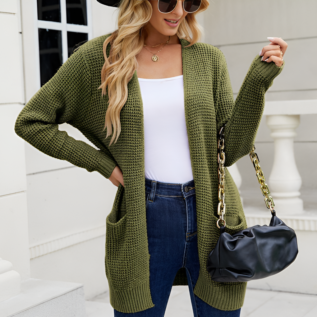 Cardigan à Manches Longues pour Femmes | Style Classique