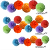 Ensemble de 24 guirlandes de fleurs en papier et ballons