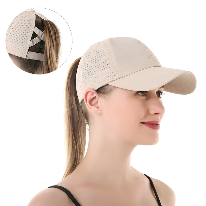 Casquette de baseball sport en maille unisexe respirante avec ajustement réglable