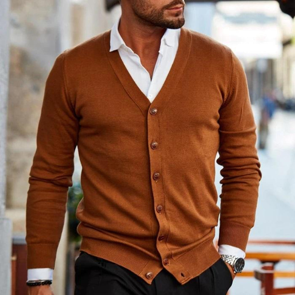 Cardigan en Coton pour Hommes Style Casual