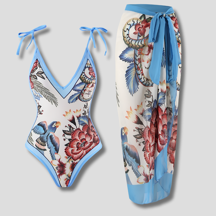 Maillot de Bain Une Pièce Vintage avec Volants