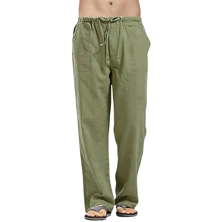 Ralph – Pantalons en lin respirant pour hommes avec ajustement surdimensionné
