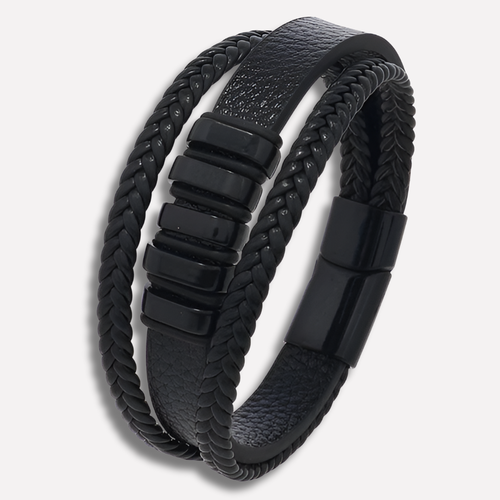 Bracelet en cuir élégant pour hommes accessoire intemporel moderne