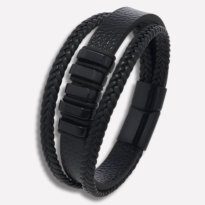 Bracelet en cuir élégant pour hommes accessoire intemporel moderne