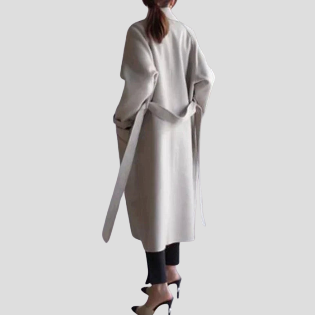 Manteau Long en Laine pour Femmes – Couche Élégante pour Jours Froids