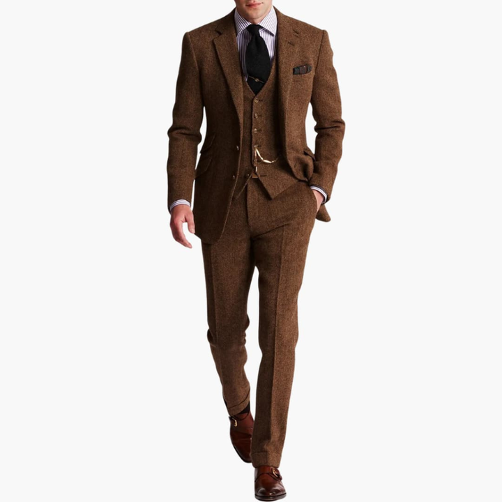 Ensemble de Costume Formel pour Homme avec Veste et Gilet