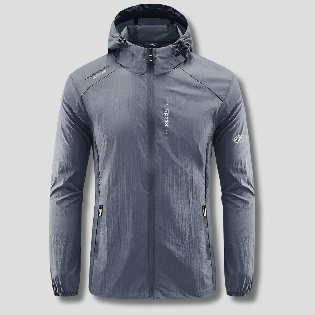 Veste d'été à capuche ultralégère et résistante au vent et au soleil pour hommes