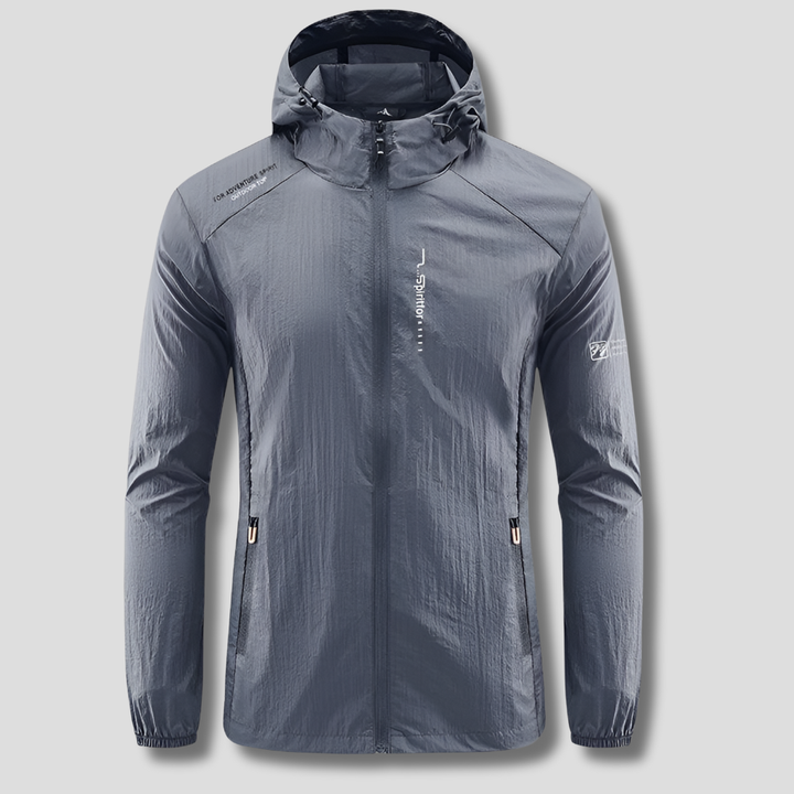 Veste d'été à capuche ultralégère et résistante au vent et au soleil pour hommes