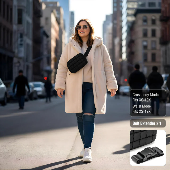 Sac Mini Quilté avec Sangle Extra‑Longue