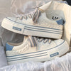 Baskets en toile plateforme