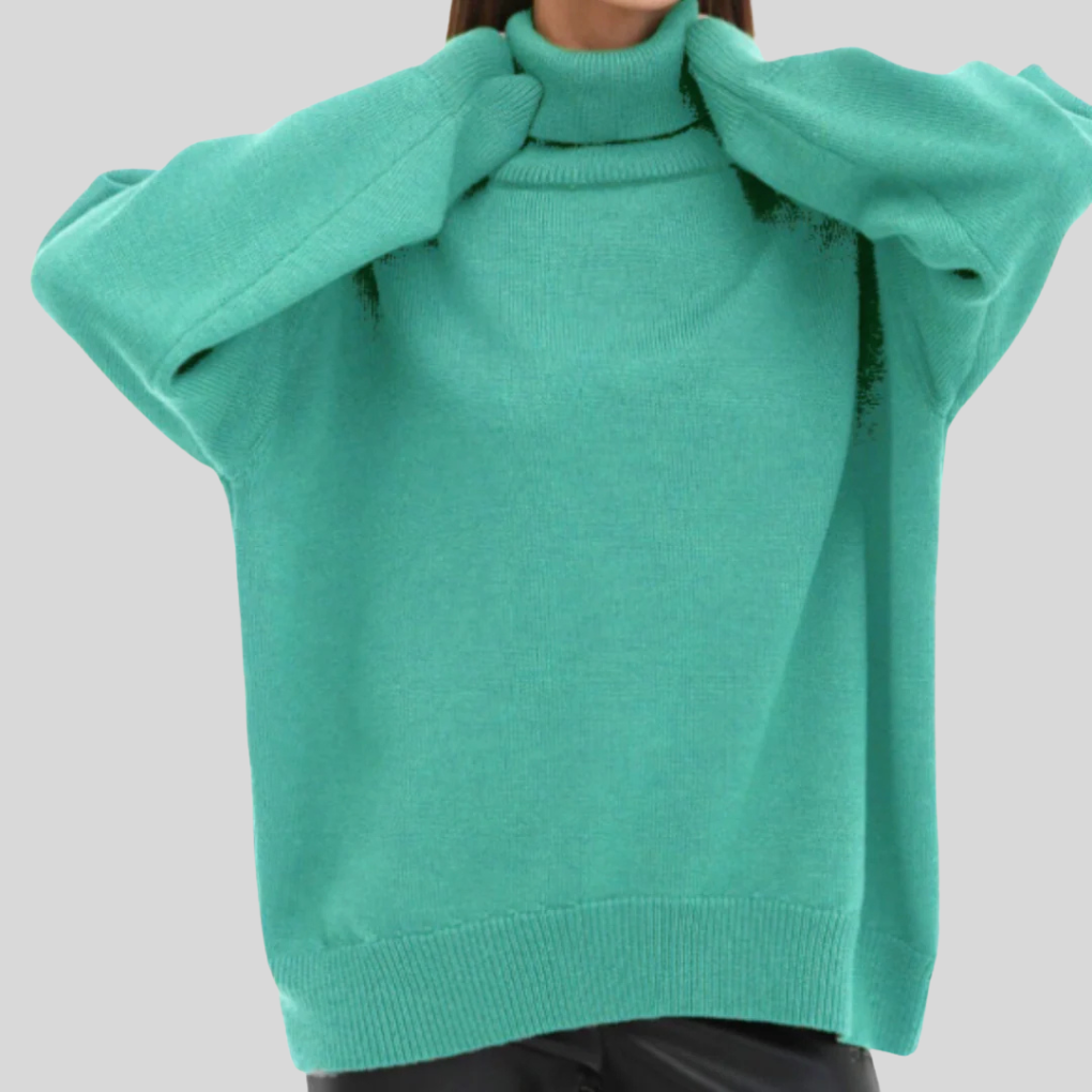 Pull Roule-Col Moderne pour Femme – Couche Élevée pour Temps Froid
