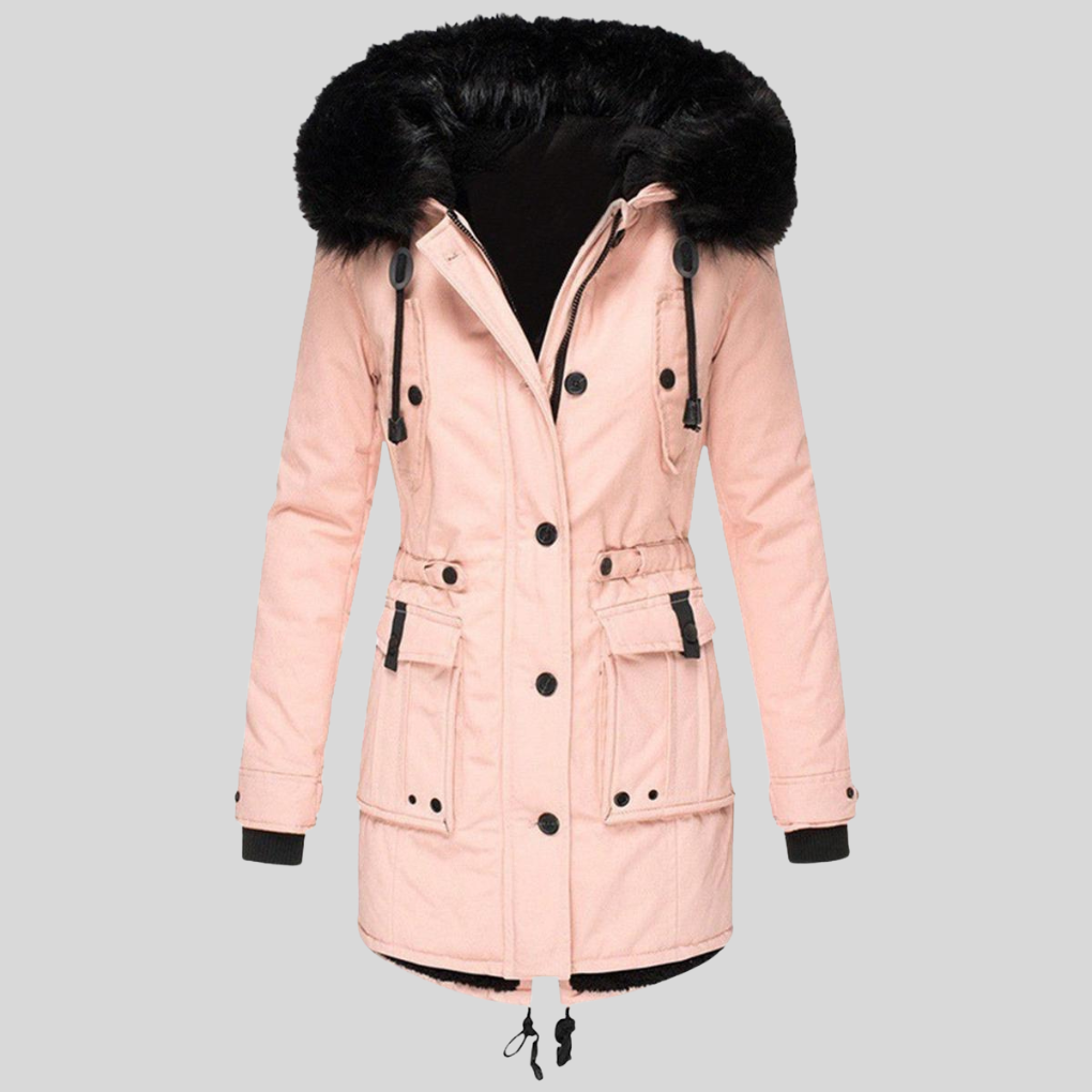 Manteau d'hiver pour femmes avec capuche – Couche fonctionnelle avec poches