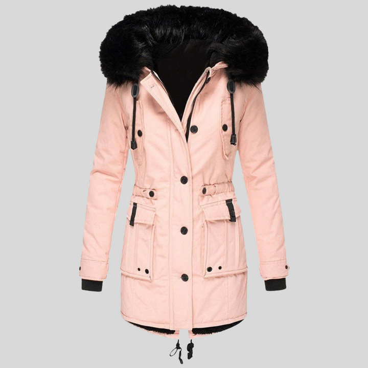 Manteau d'hiver pour femmes avec capuche – Couche fonctionnelle avec poches