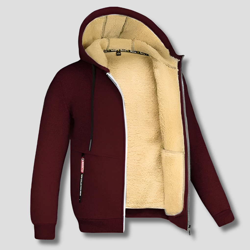 Pull Fleece pour Homme avec Doublure en Fourrure