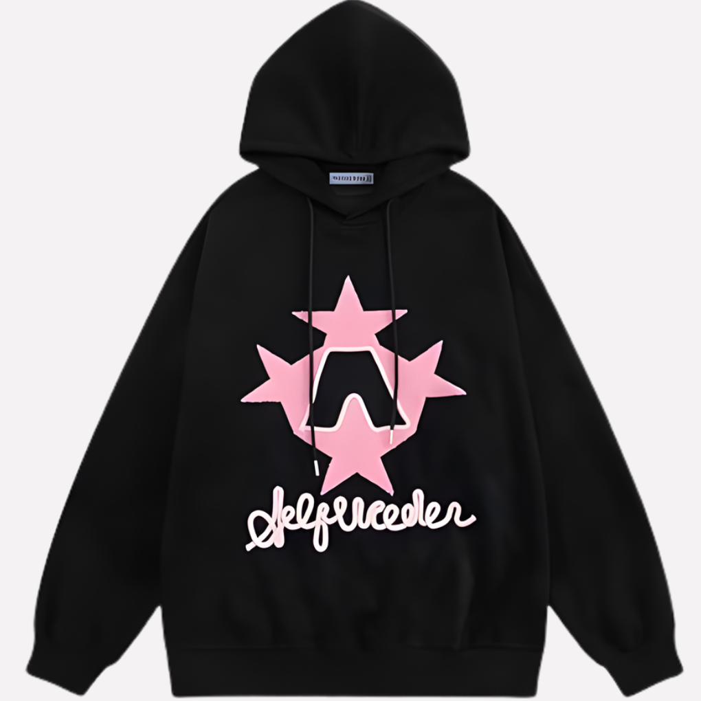 Sweat à Capuche Graphique Oversize Femme