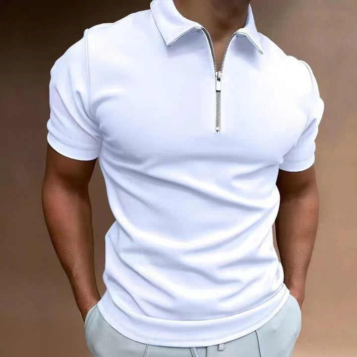 Polo avec Col Zip Modernité Sophistiquée Rencontre Confort Quotidien