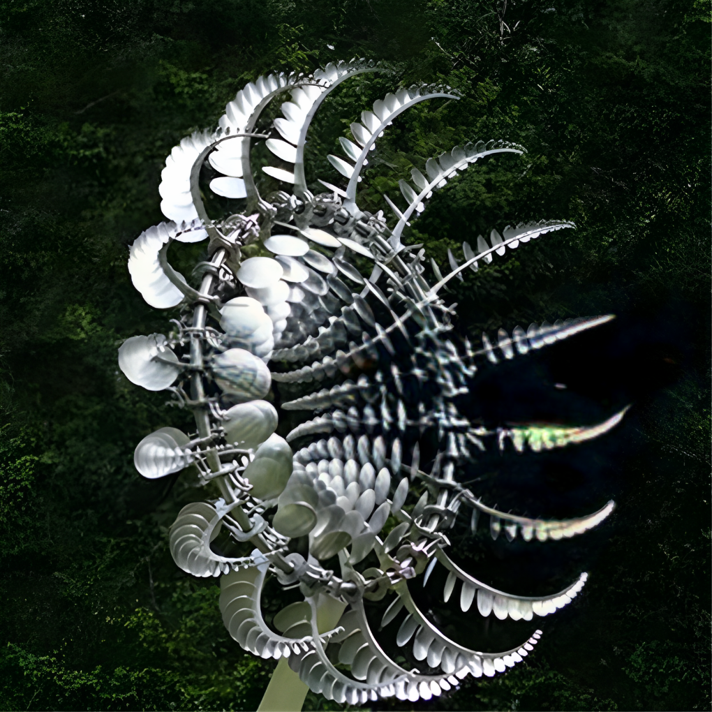 Nouveau Moulin à Vent Magique en Métal Anti-Rouille