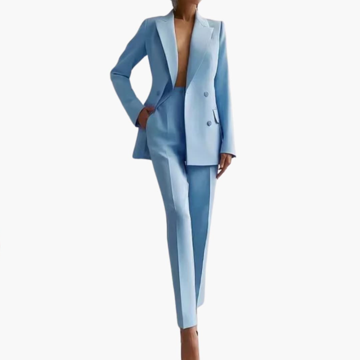 Ensemble de Costume Femme avec Blazer et Pantalons Droits