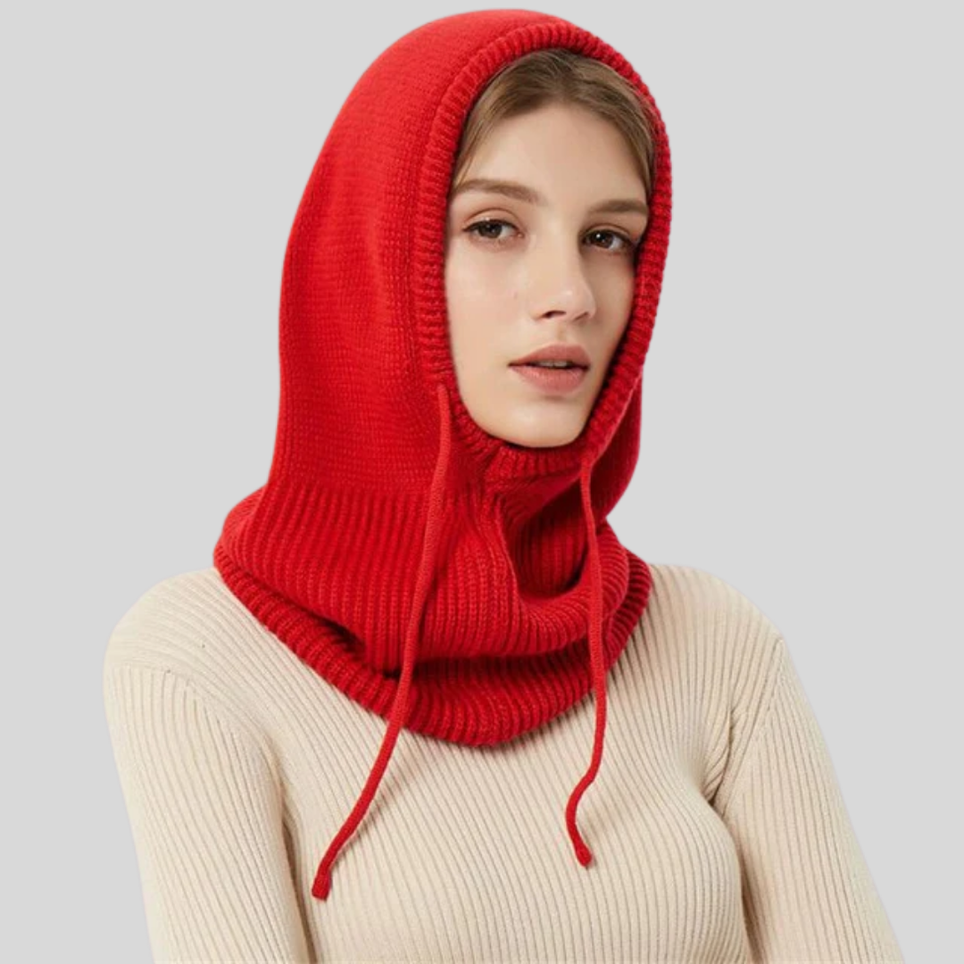 Chaleur de cou à capuche tricotée pour l'hiver
