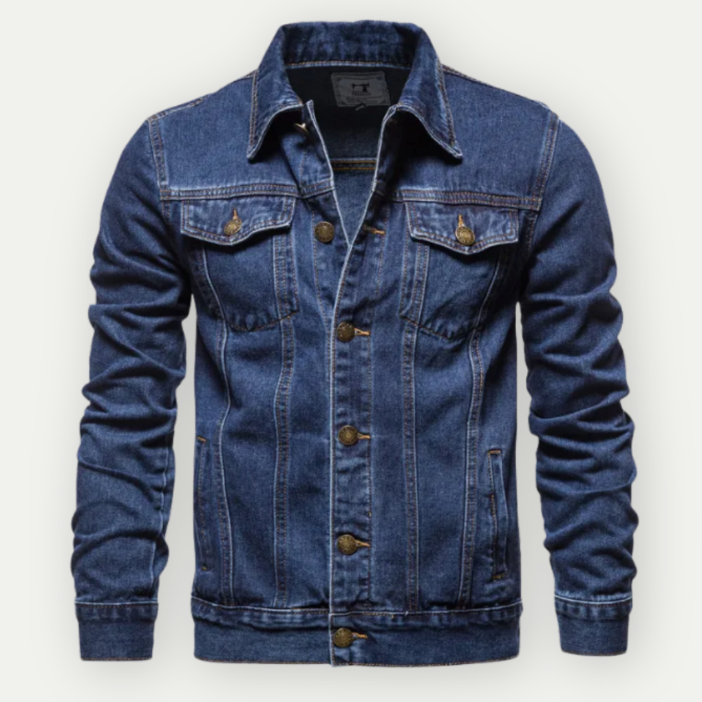 Veste en denim pour hommes style classique pour un port quotidien