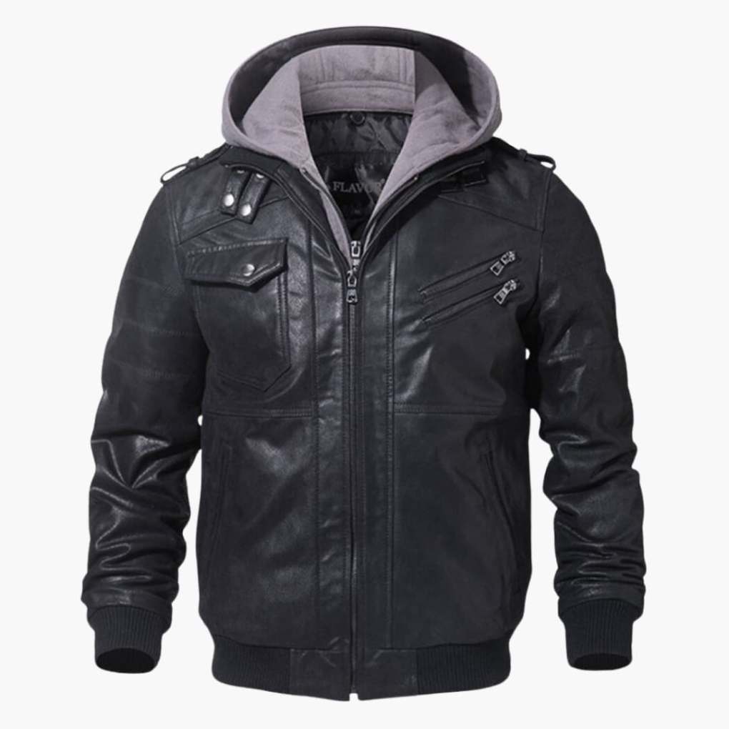 Veste à capuche pour hommes avec plusieurs poches