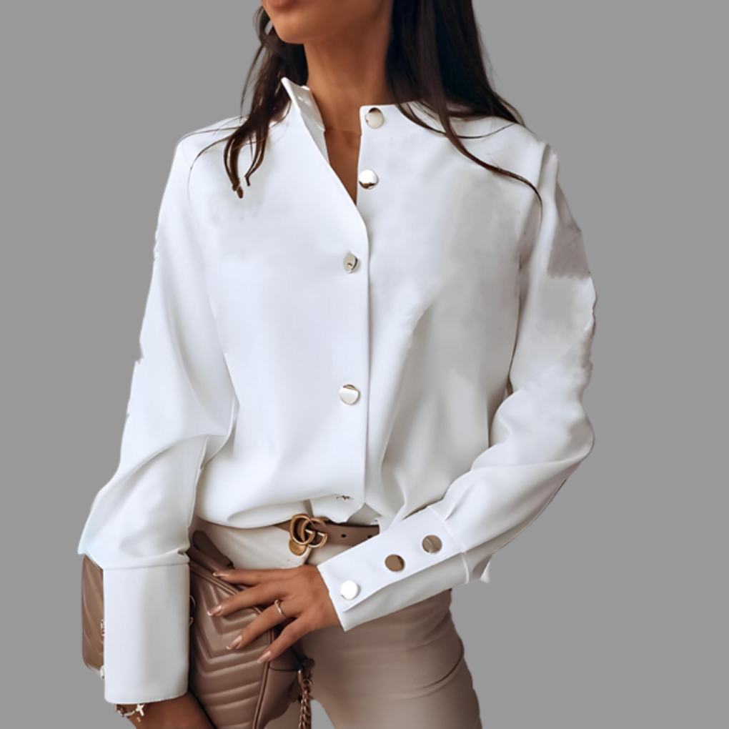 Chemise Puffer Boutonnée Femme – Couche Casual Quotidienne