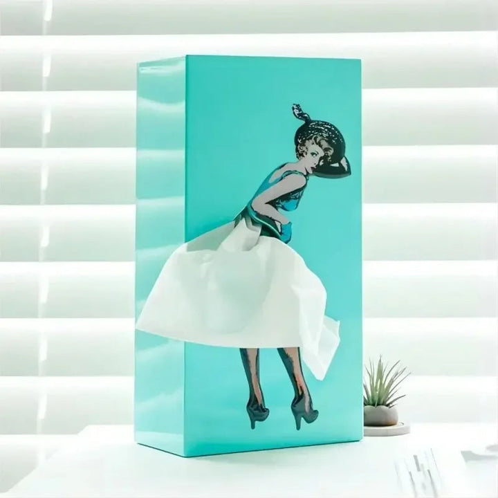 TissuChic - Distributeur de Mouchoirs Vintage avec Effet Flottant Amusant