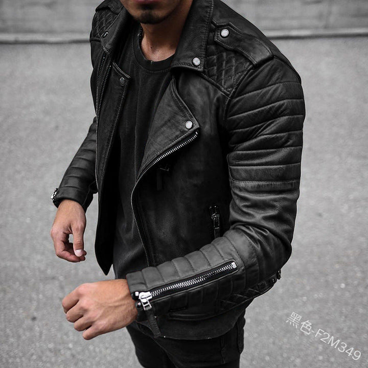 Douglas – Veste en cuir de motard pour hommes