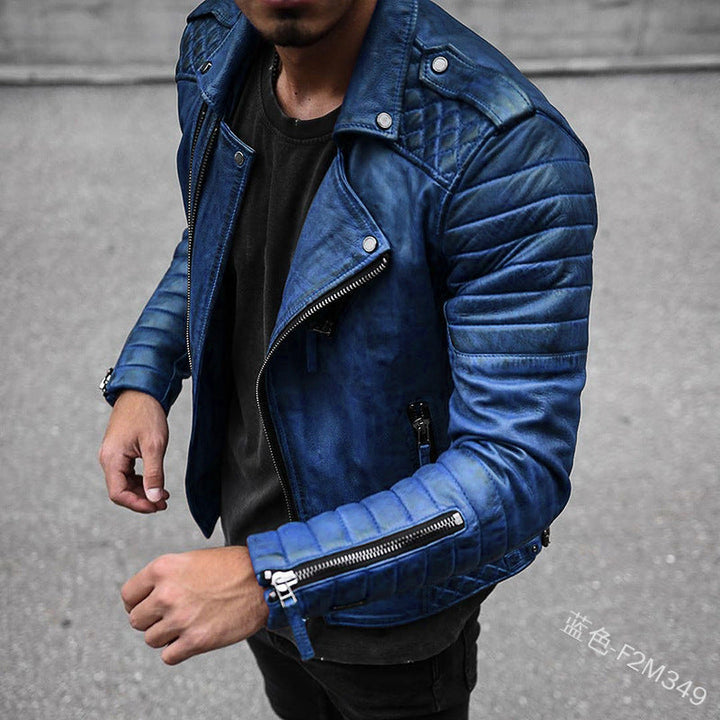 Douglas – Veste en cuir de motard pour hommes