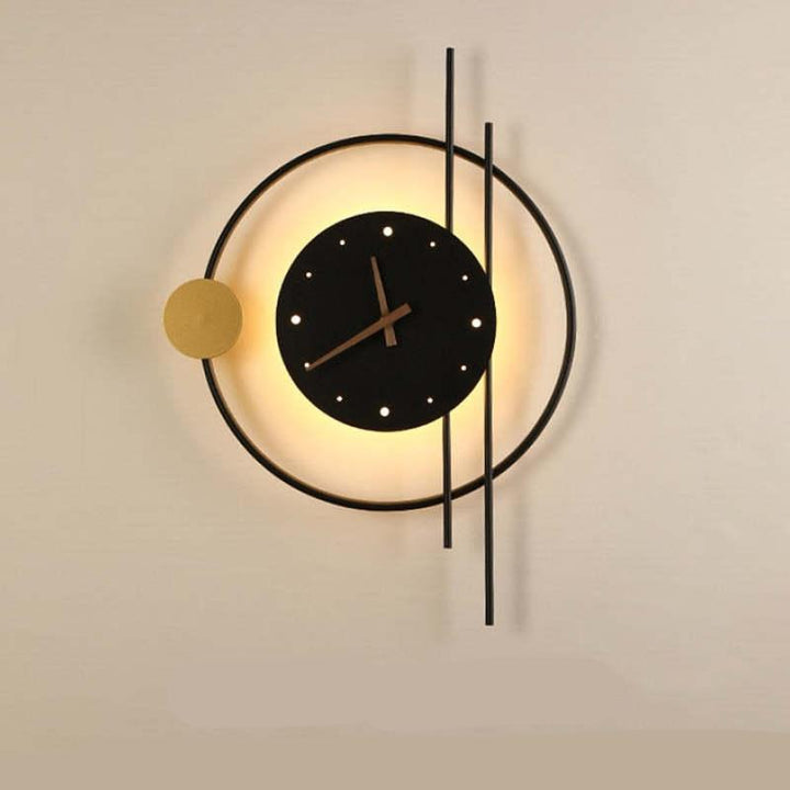 LumiTime - Horloge Mural Chic avec Éclairage LED