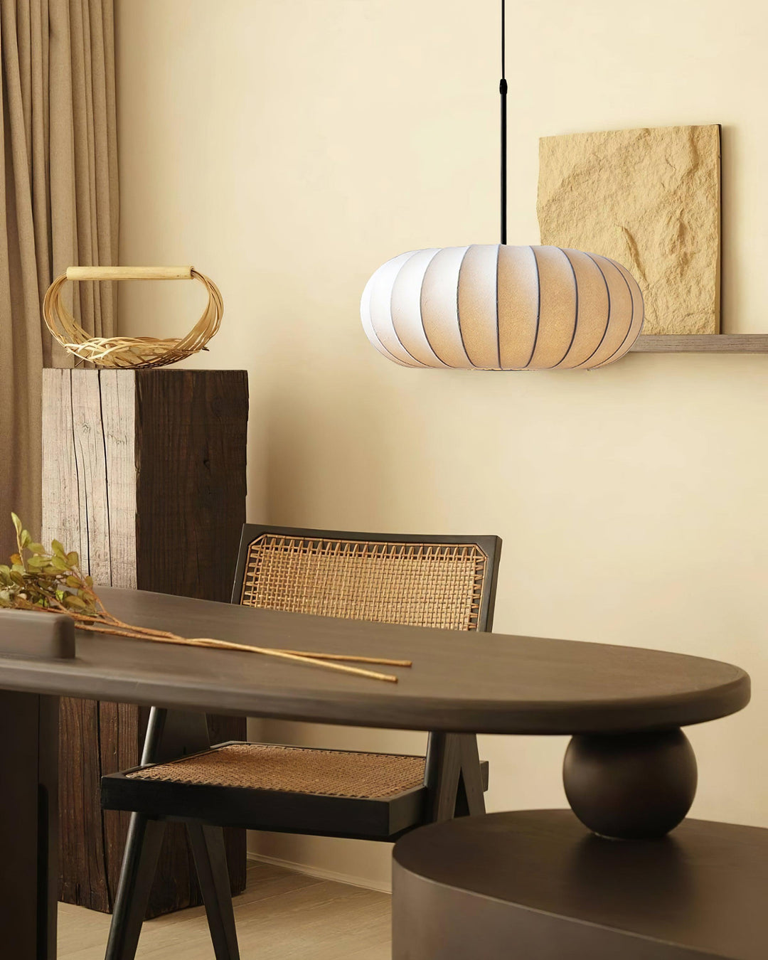 LumineuxDesign - Lampe Suspended Minimaliste en Bois Naturel