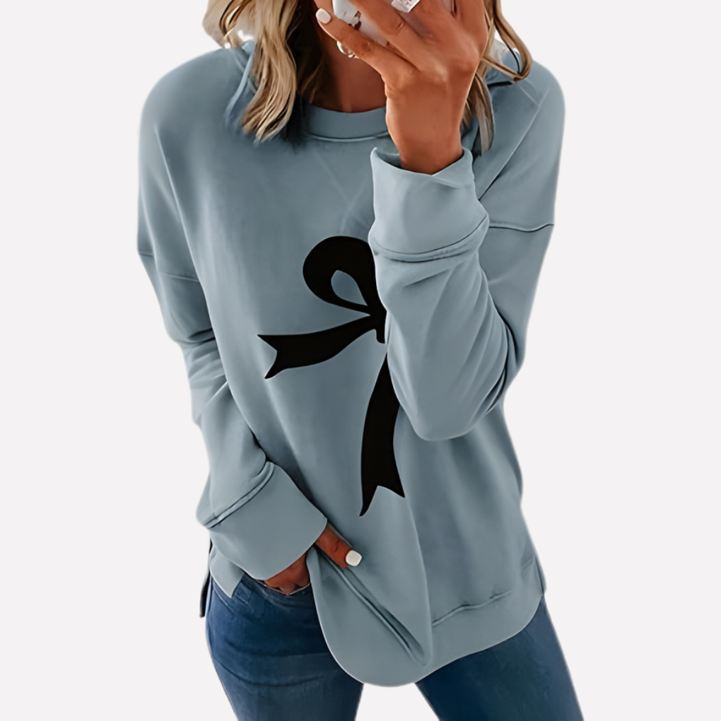 Sweat-shirt à col rond pour femmes