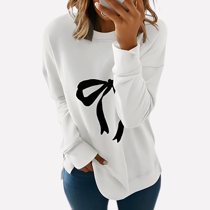 Sweat-shirt à col rond pour femmes