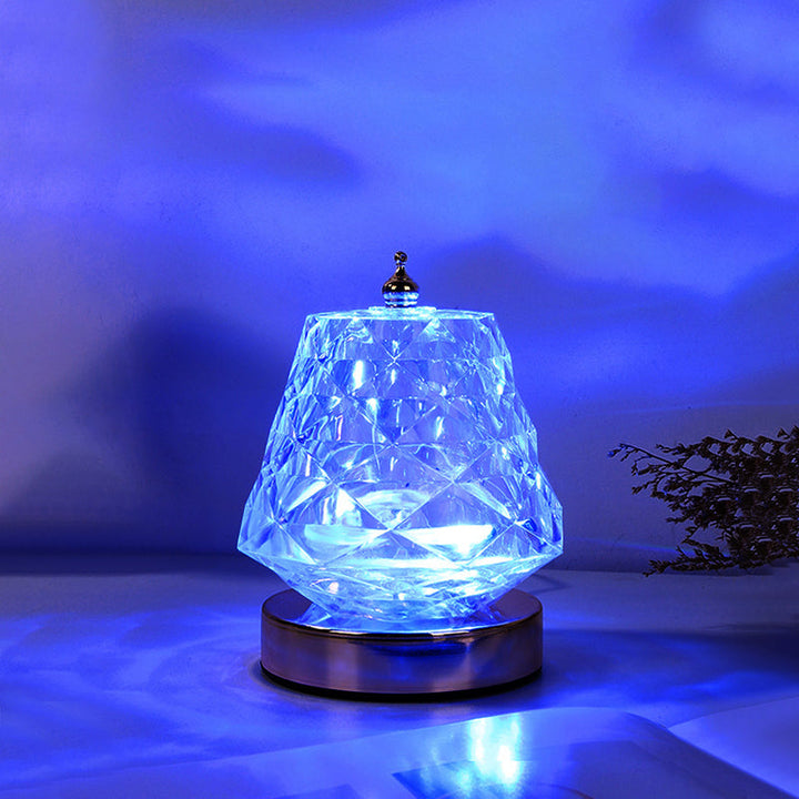 Lampe relaxante avec vagues océaniques colorées
