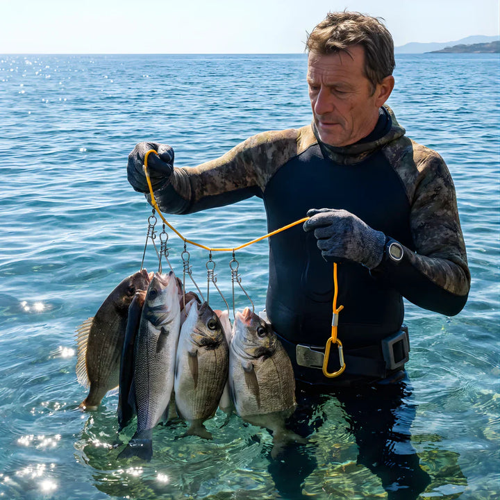 Verrou de poisson avec corde en nylon