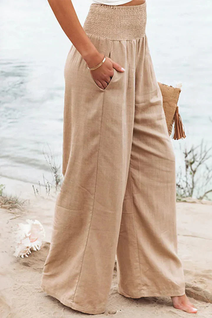 Pantalons Palazzo Extensibles Élégants pour Femmes