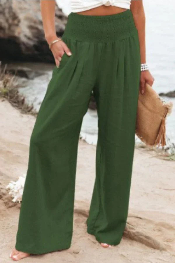 Pantalons Palazzo Extensibles Élégants pour Femmes