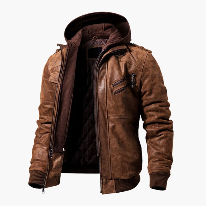 Veste à capuche pour hommes avec plusieurs poches