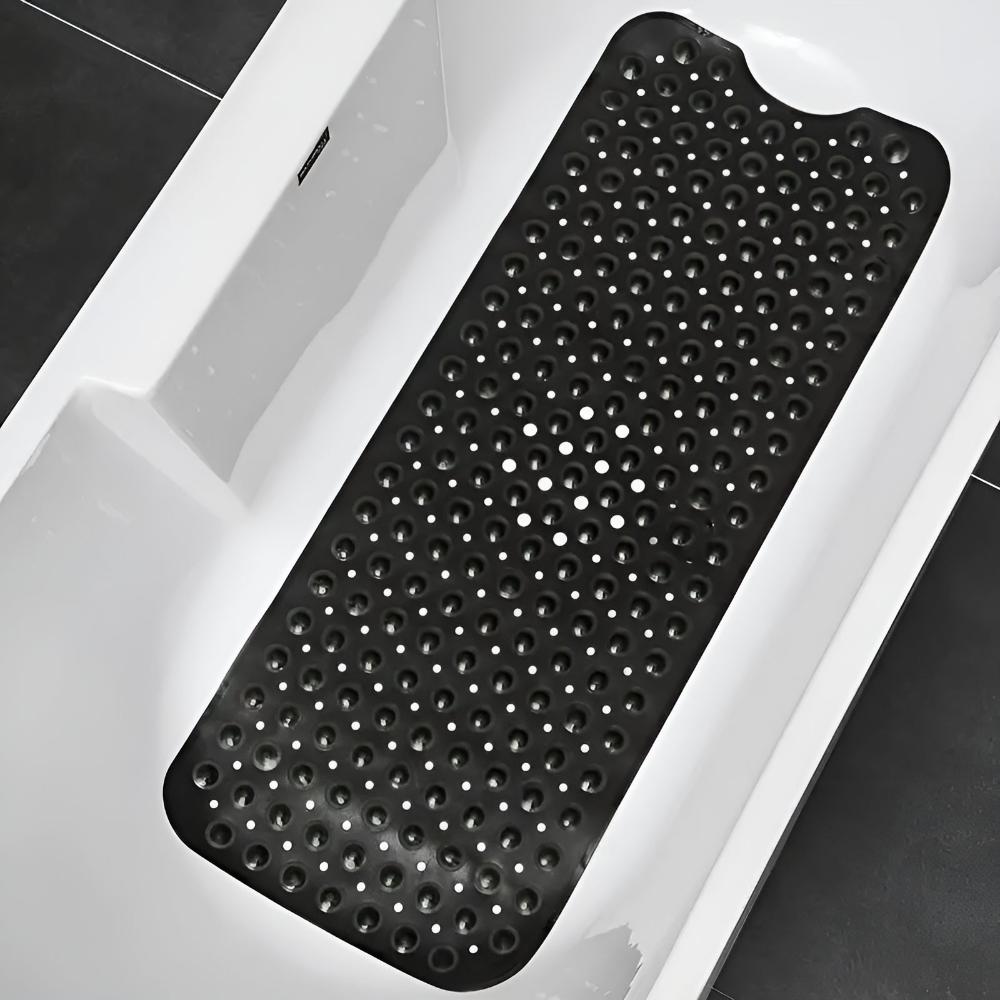 Tapis de Douche Antidérapant avec Ventouses Puissantes et Drainage Rapide