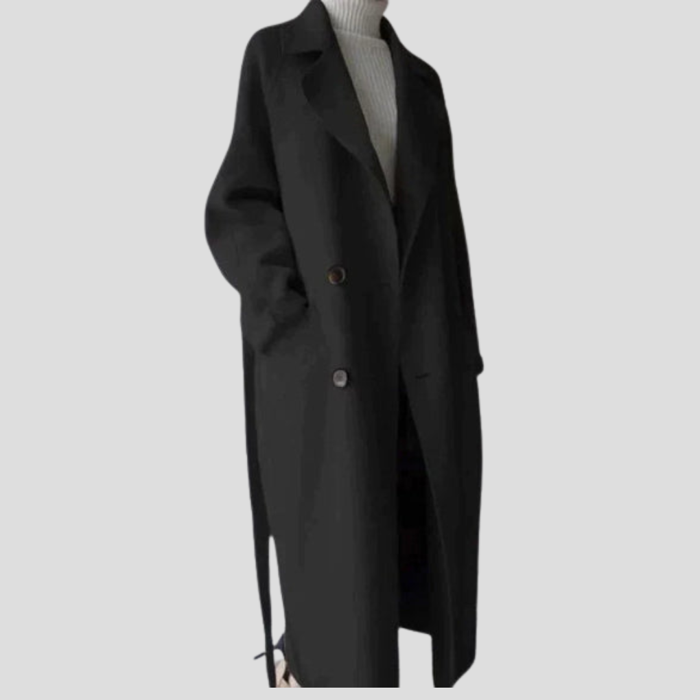 Manteau Long en Laine pour Femmes – Couche Élégante pour Jours Froids