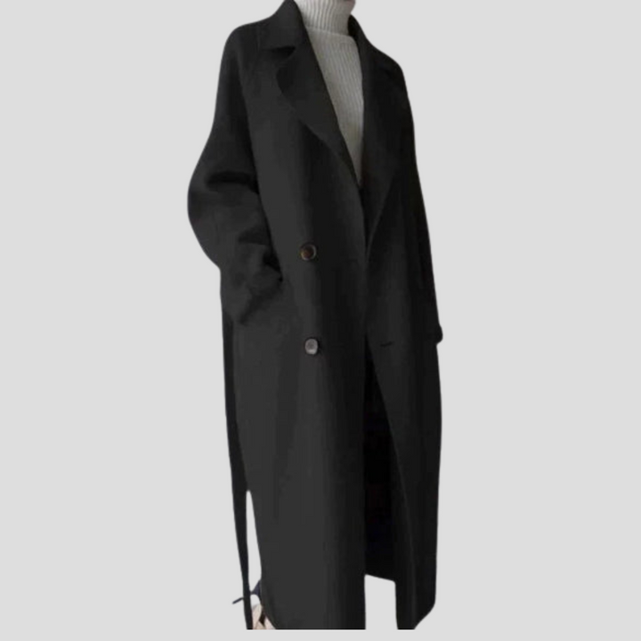 Manteau Long en Laine pour Femmes – Couche Élégante pour Jours Froids