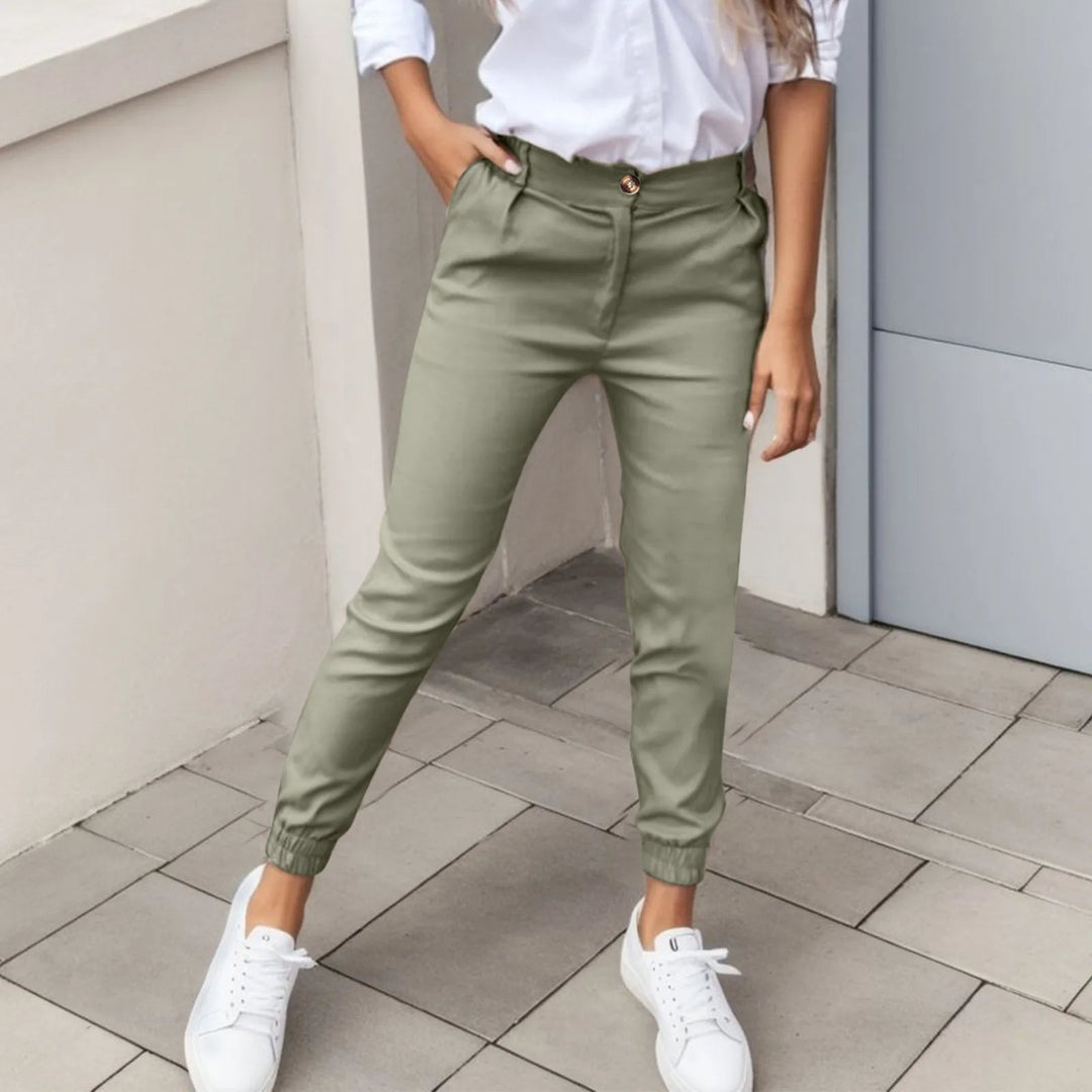 Pantalons de Sport Hauts avec Détails de Poche