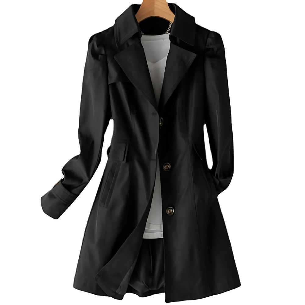 Luciba – Manteau trench de mi-saison pour femmes