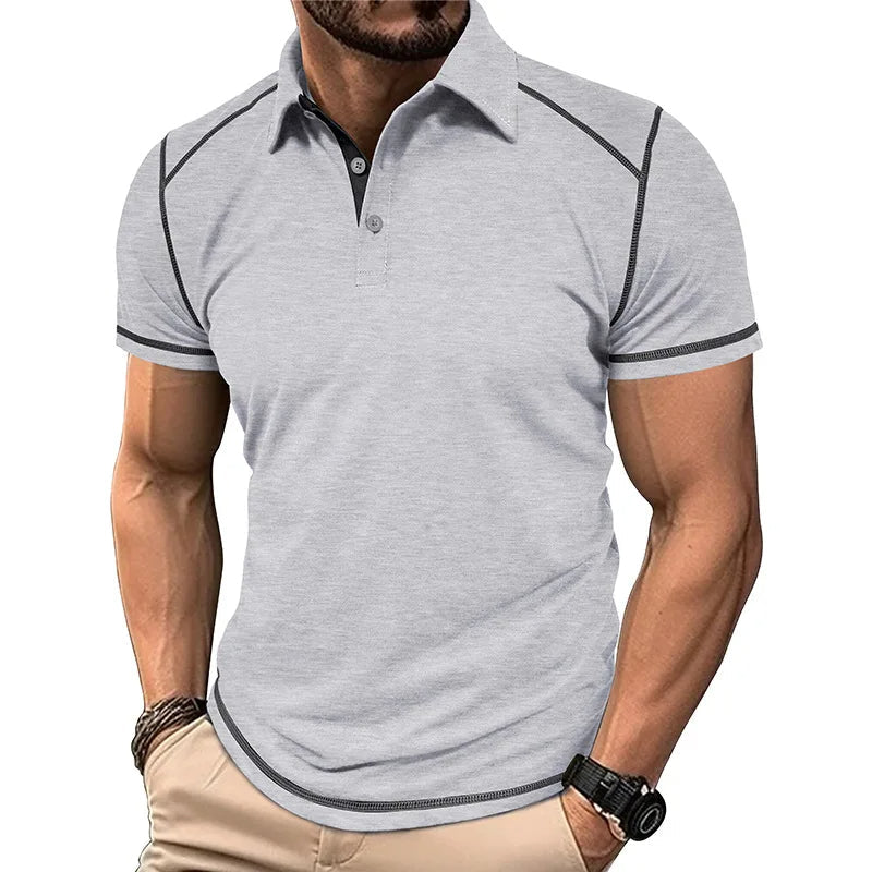 Polo pour hommes Tommy à bloc de couleur – Design classique et confort quotidien